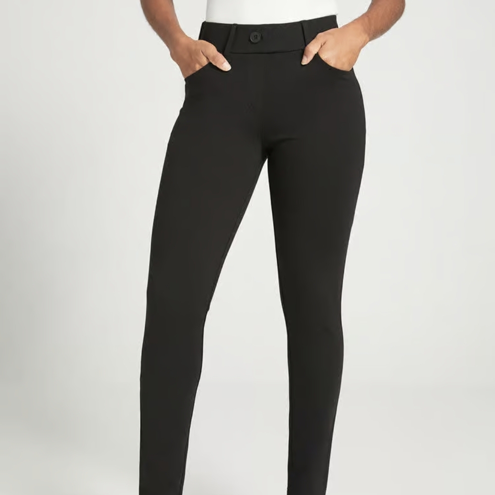 Betabrand Dress Yoga pants Sz.Med Black NWT
